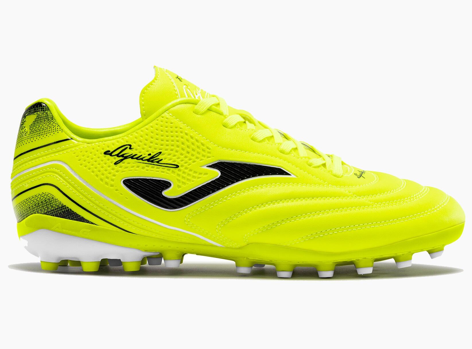 Chaussures Football Football Adulte Joma Aguila 24 AG Jaune Fluo 1/4