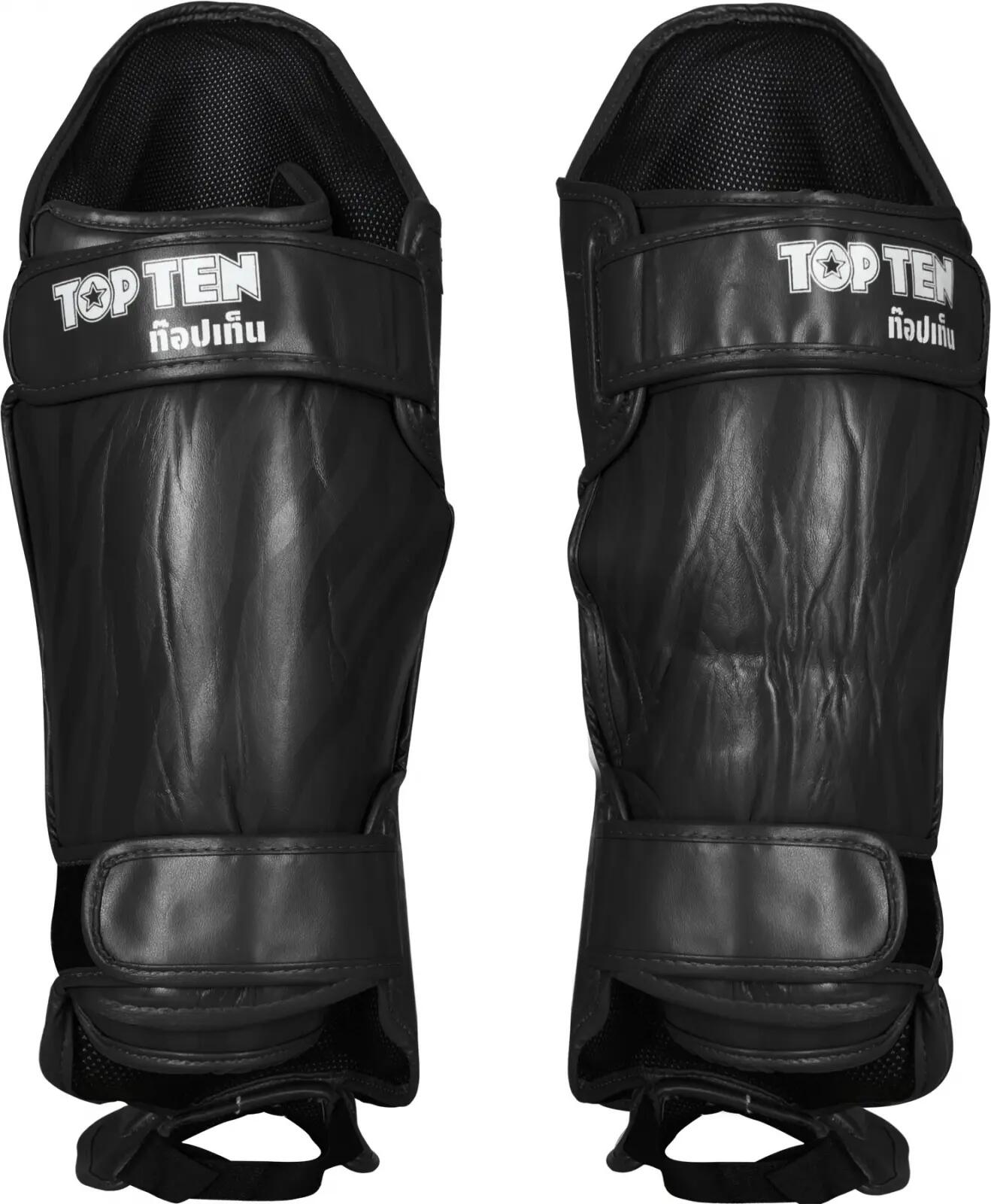 Tibiere “Theep” omologate IFMA , Top Ten, Negru, S 3/4