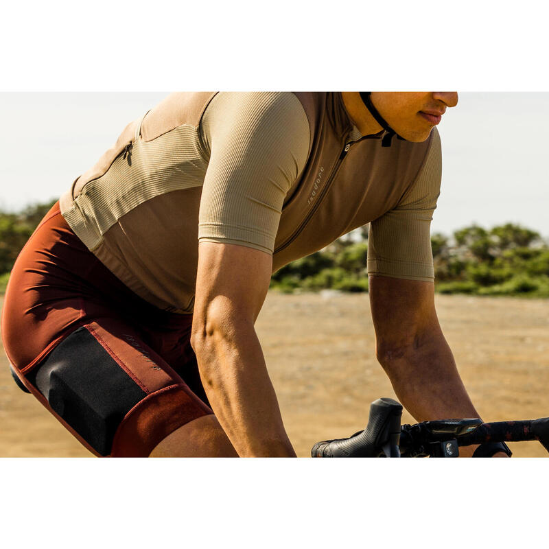 Maillot à manches courtes de cyclisme pour hommes Signature Caribou / Coriandre