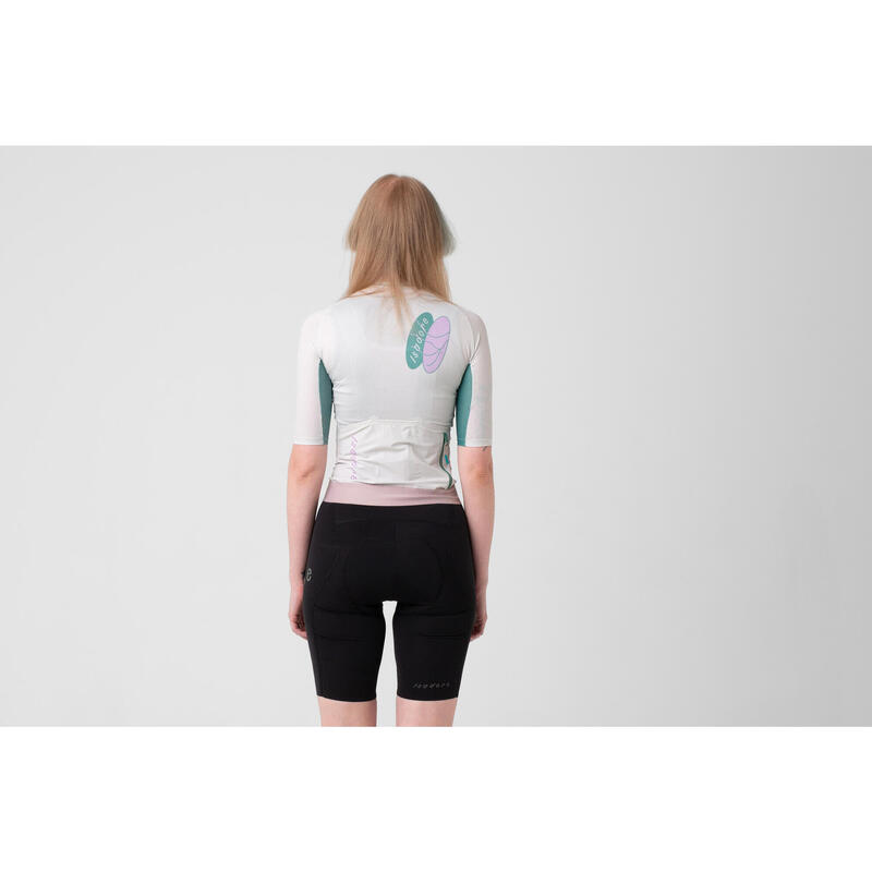 Maglia a manica corta da ciclismo da donna Alternative Latte di Mandorla