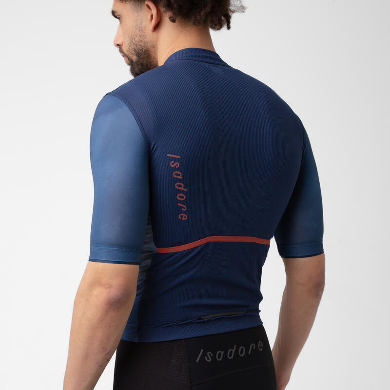 Maglia a manica corta da ciclismo da uomo Signature Climber's Blu Uniforme