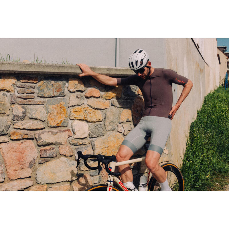 Maglia a manica corta da ciclismo da uomo Aerodinamico Echelon Tartufo Prugna