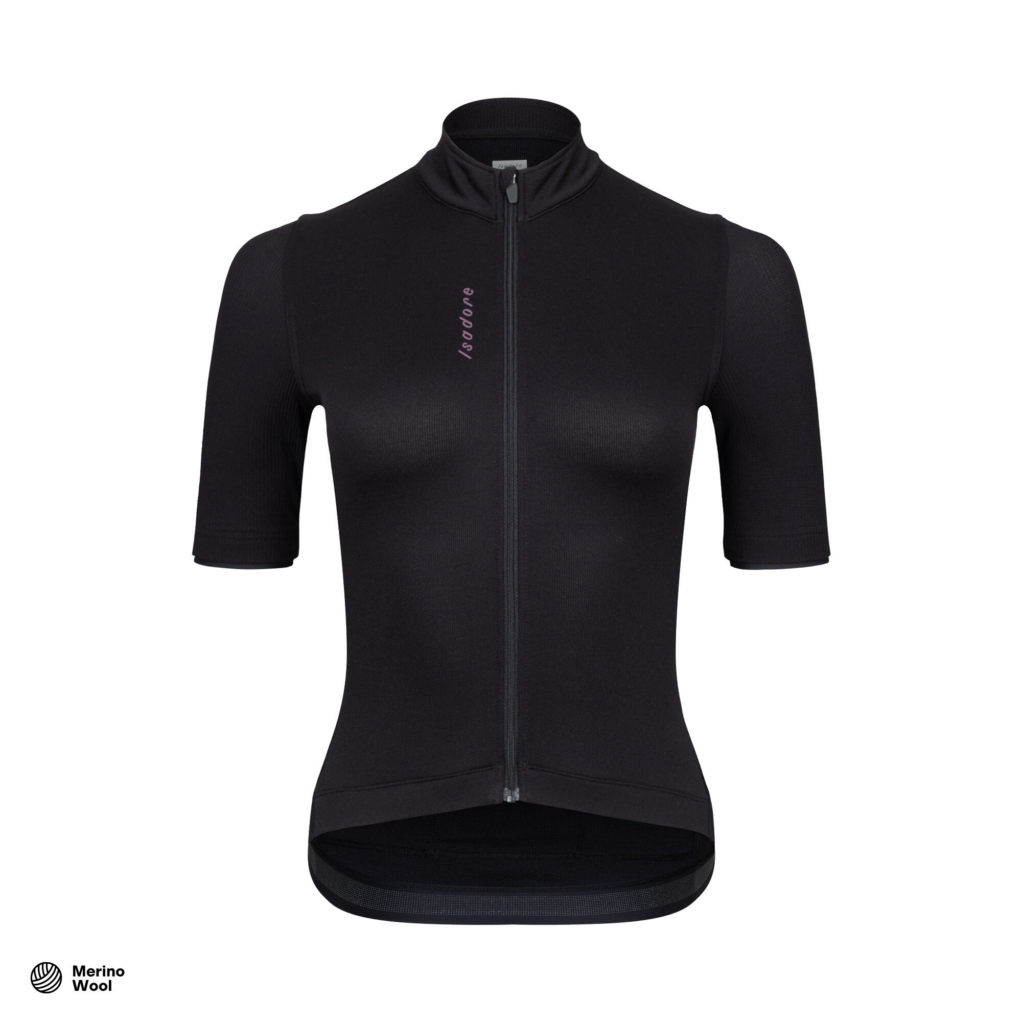ISADORE Dames wieler Shirt met korte mouwen Signature Antraciet / Antraciet