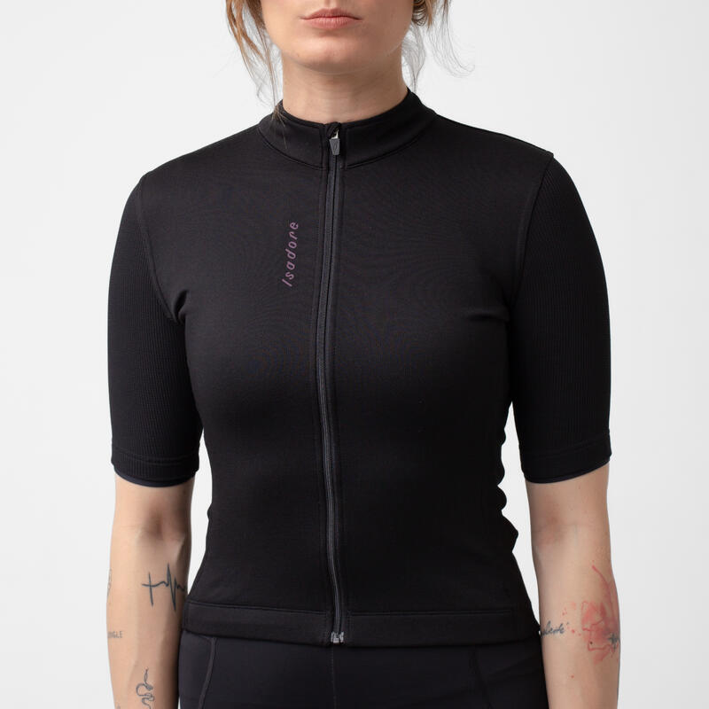 Maglia a manica corta da ciclismo da donna Signature Antracite / Antracite