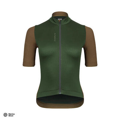 Dames wieler shirt met korte mouwen signature kombu groen / donkere olijf