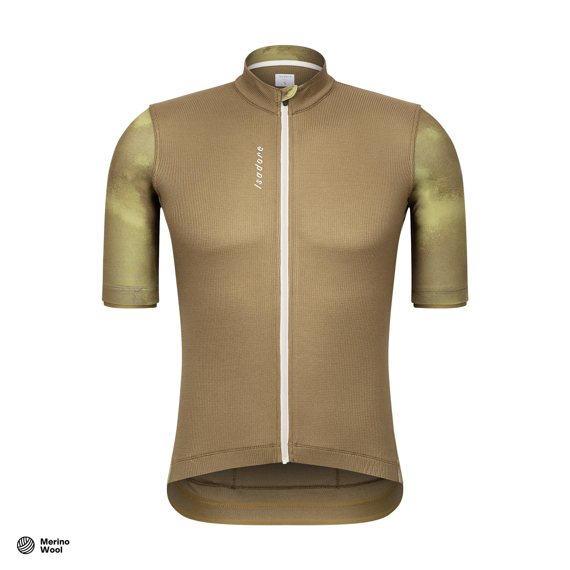 ISADORE Heren wieler Shirt met korte mouwen Signature Climber's Donkere Olijf