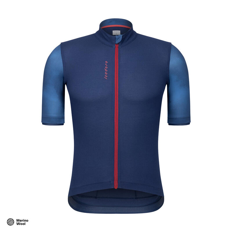 Maglia a manica corta da ciclismo da uomo Signature Climber's Blu Uniforme