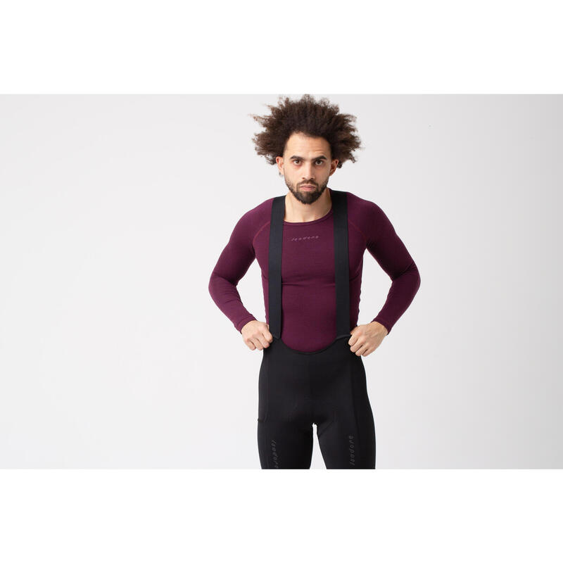 Maglia intima a maniche lunghe da ciclismo da uomo Merino Fico