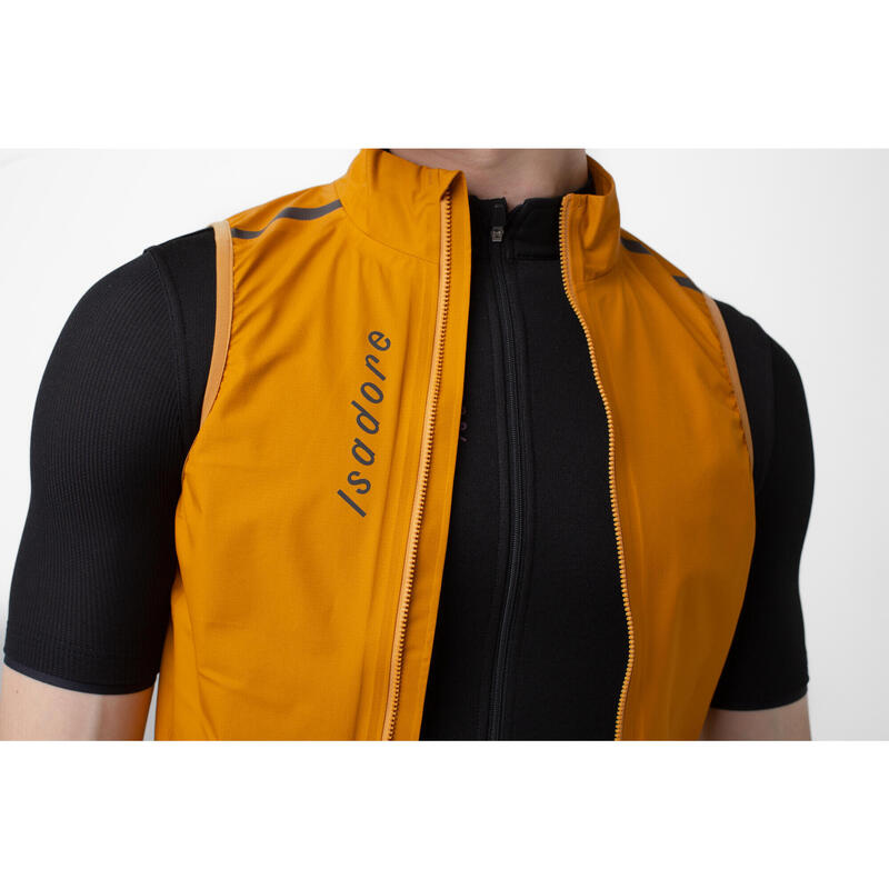 Herren Rad Gilet Regenfest Signature Sudanbraun