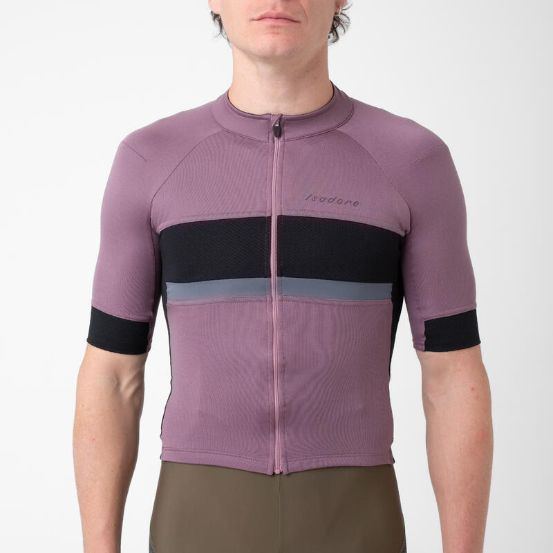 Maillot à manches courtes de cyclisme pour hommes Gravel Crépuscule Arctique