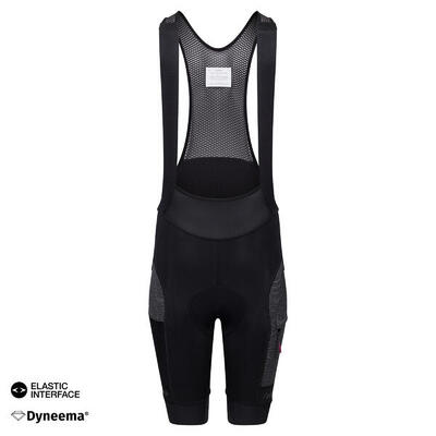 Pantaloncini con bretelle da ciclismo da donna Cargo Gravel Nero Cargo