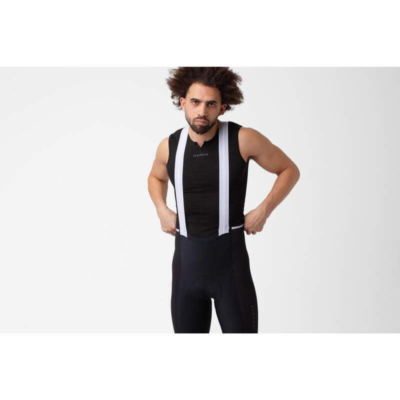 Pantaloncini con bretelle da ciclismo da uomo Signature Climber's Nero