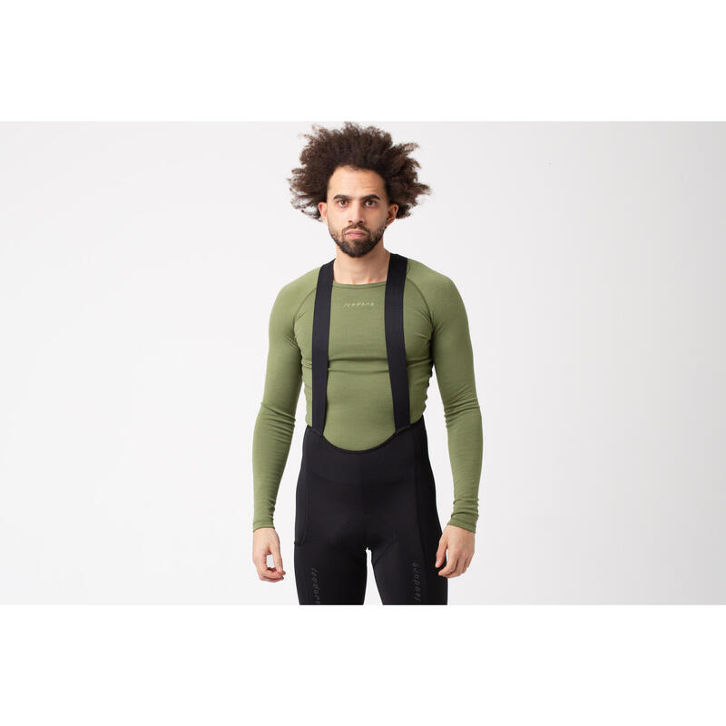 Maglia intima a maniche lunghe da ciclismo da uomo Merino Avocado