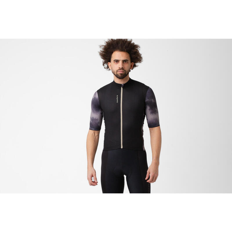 Maillot à manches courtes de cyclisme pour hommes Anthracite / Gris Ostré