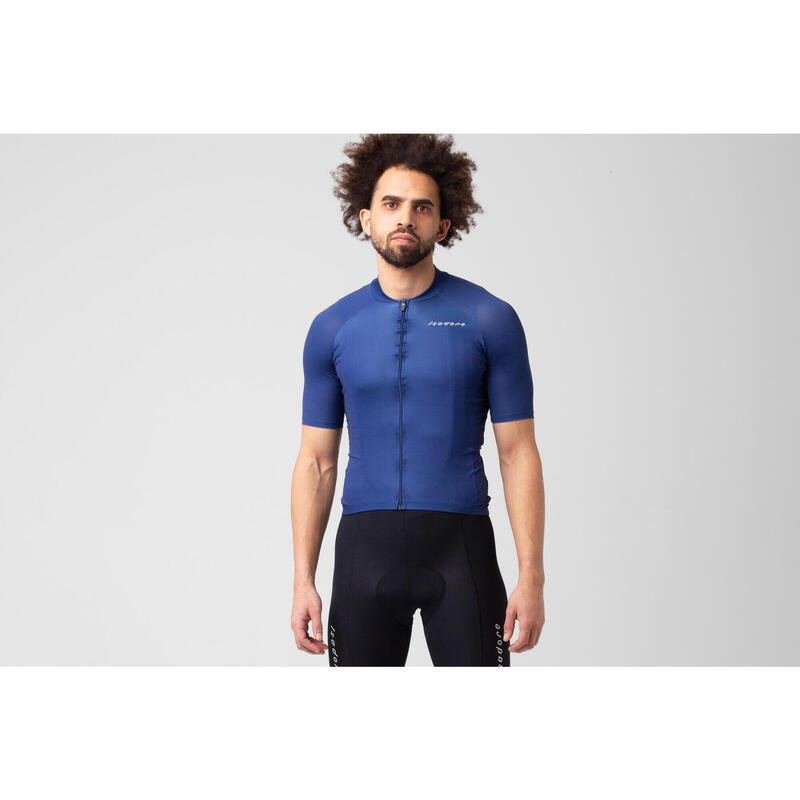 Maglia a manica corta da ciclismo da uomo Debut Blu Cobalto Profondo