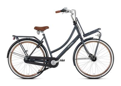 Popal daily dutch prestige n7 - transportfiets - stadsfiets dames - petrol blauw