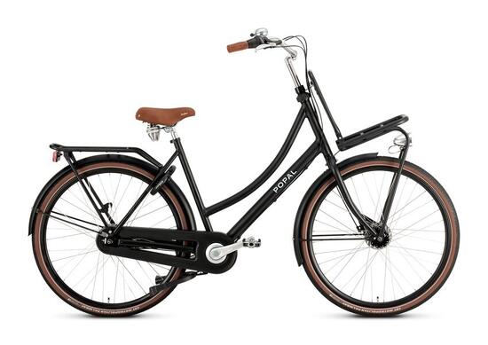 Popal Daily Dutch Prestige N7 - Transportfiets - Stadsfiets - Dames - Mat Zwart