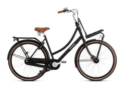 Popal daily dutch prestige n7 - transportfiets - stadsfiets - dames - mat zwart
