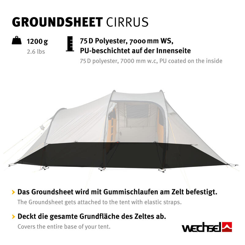 Grondzeil voor Cirrus Extra tentgrondzeil Campingzeil Op maat gemaakt