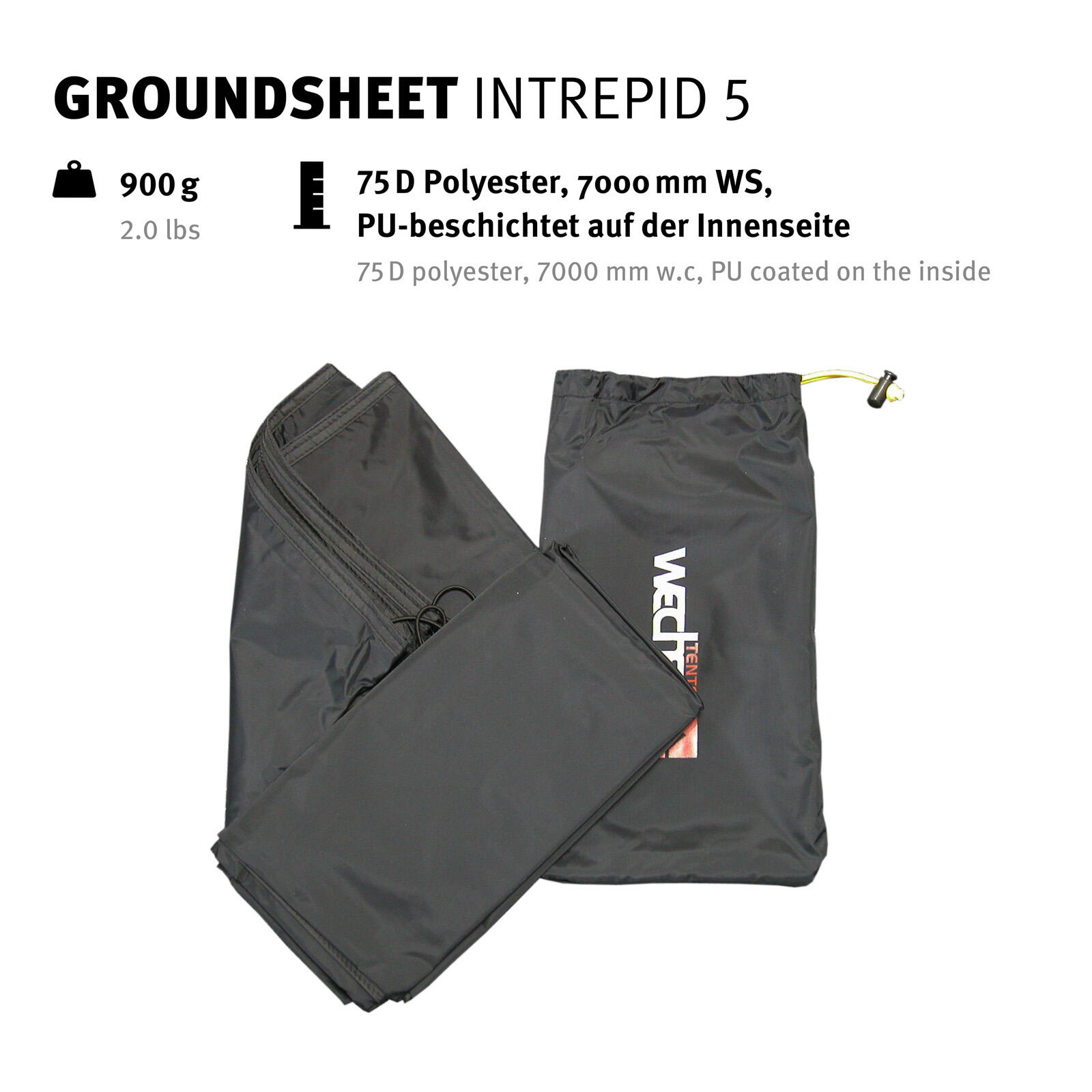 Lona de suelo para Intrepid 5 adicional Camping Tarpaulin Custom-fit 2/4