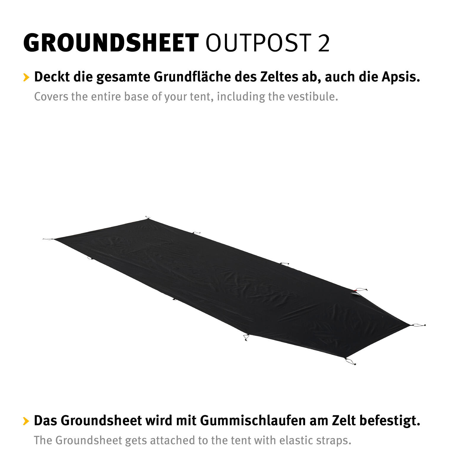 Groundsheet Für Outpost 2 Zusätzlicher Zeltboden Camping Plane Passgenau 4/4