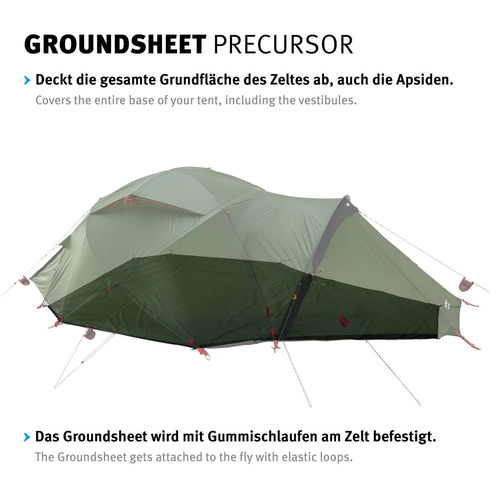 Grondzeil voor Precursor Extra tentgrondzeil Campingzeil Perfecte pasvorm 4/4