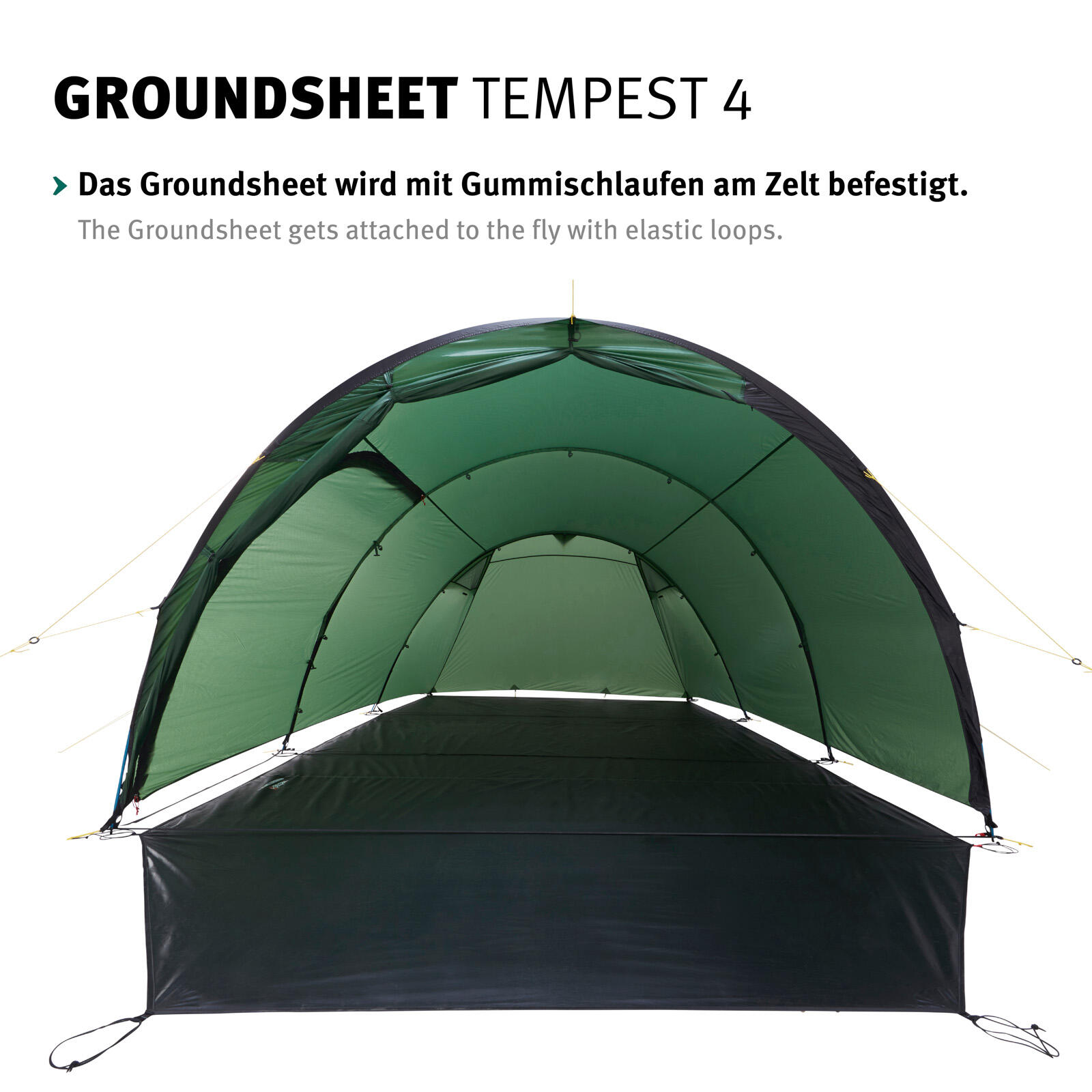 Groundsheet Für Tempest 4 Zusätzlicher Zeltboden Camping Plane Passgenau 5/5