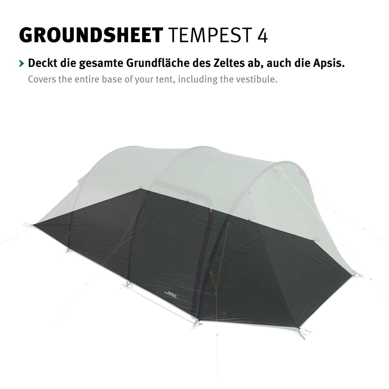 Groundsheet Für Tempest 4 Zusätzlicher Zeltboden Camping Plane Passgenau 4/5