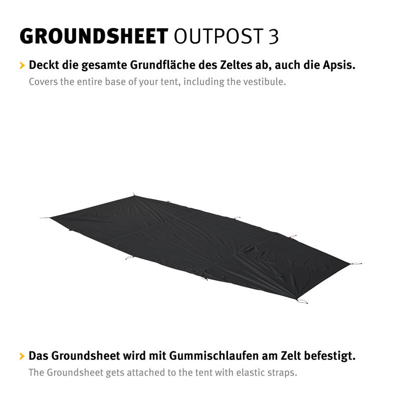 Groundsheet Pour Outpost 3 Tapis Bâche camping Ajustement précis