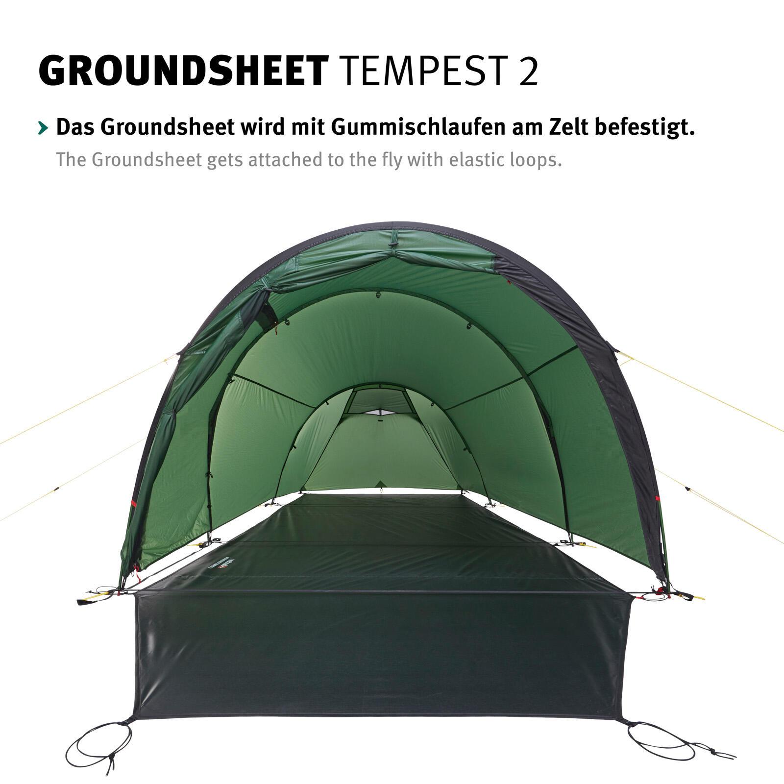 Groundsheet Für Tempest 2 Zusätzlicher Zeltboden Camping Plane Passgenau 4/4