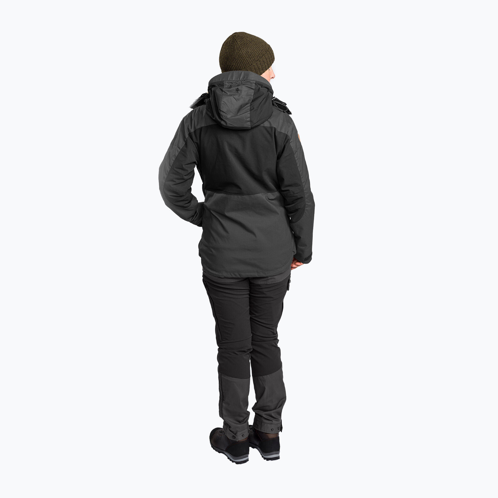Pantalon à membrane pour femme Pinewood Finnveden Hybrid noir/anthracite 38 3/5