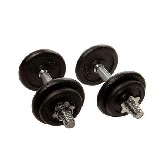 Haltères réglables Amaya 1,25/2,5 kg noir coffret portable