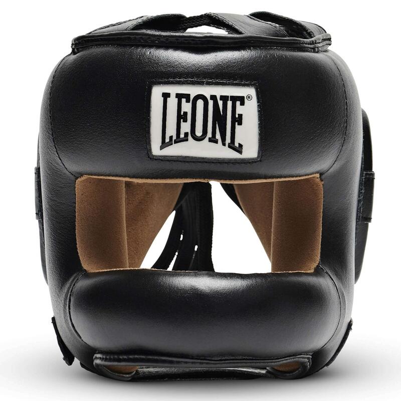 Casco de Boxeo Adulto Leone 1947 Protection negro
