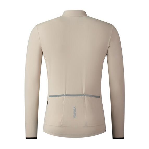 Shimano Vertex Thermal heren fietsshirt met lange mouwen Beige