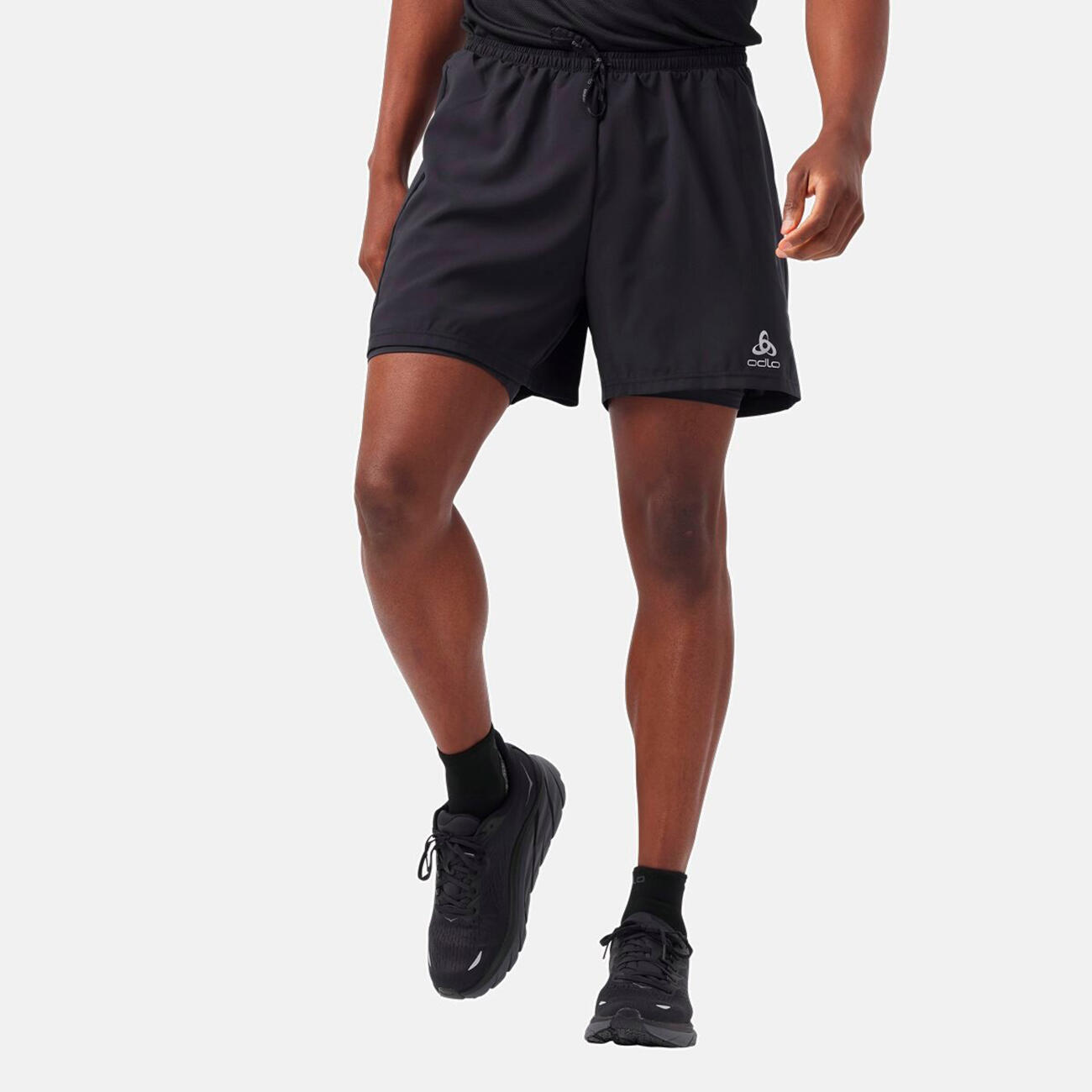 ODLO 2-in-1 Loopshort Essential Sportbroek ZWART S 5/7