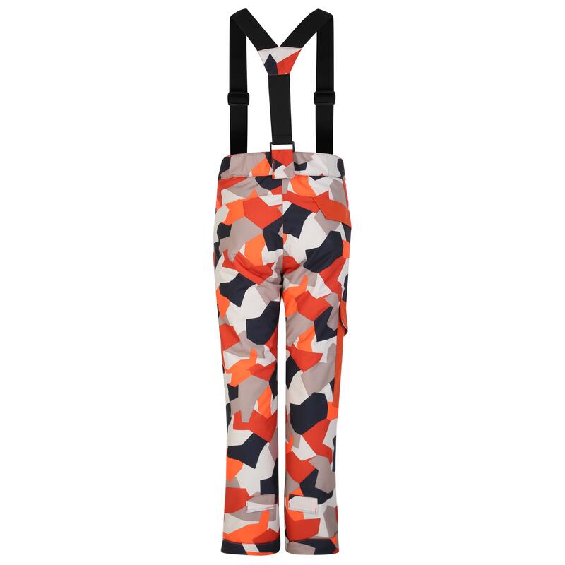 Kinder/Kids Pow Camo Skibroek (Papegaaiduikers Oranje)