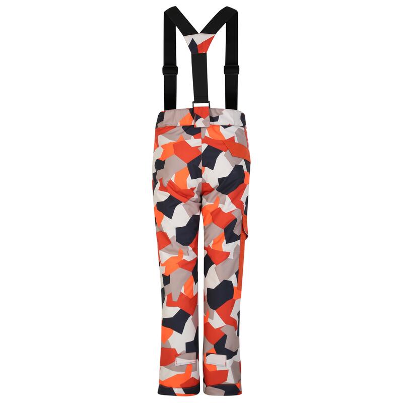 Pantalones de Esquí Pow Diseño Camuflaje para Niños/Niñas Naranja Puffins