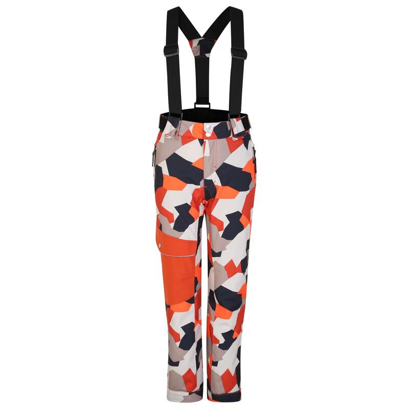 Bambini Camo Pantaloni Da Sci Dare 2B Pow Puffini Arancioni