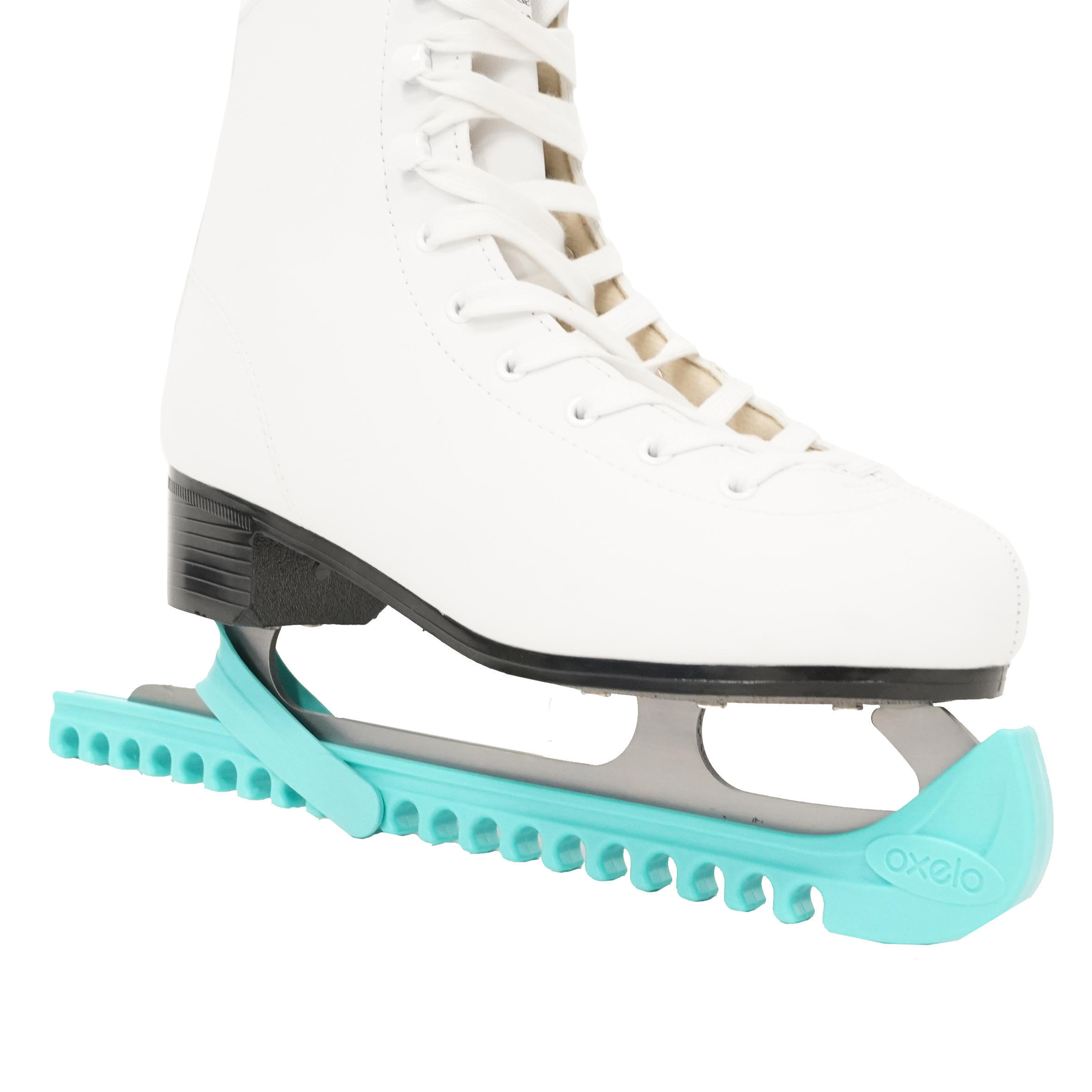 Tweedehands - Schaatsbeschermers Basic turquoise - ZEER GOED 5/5
