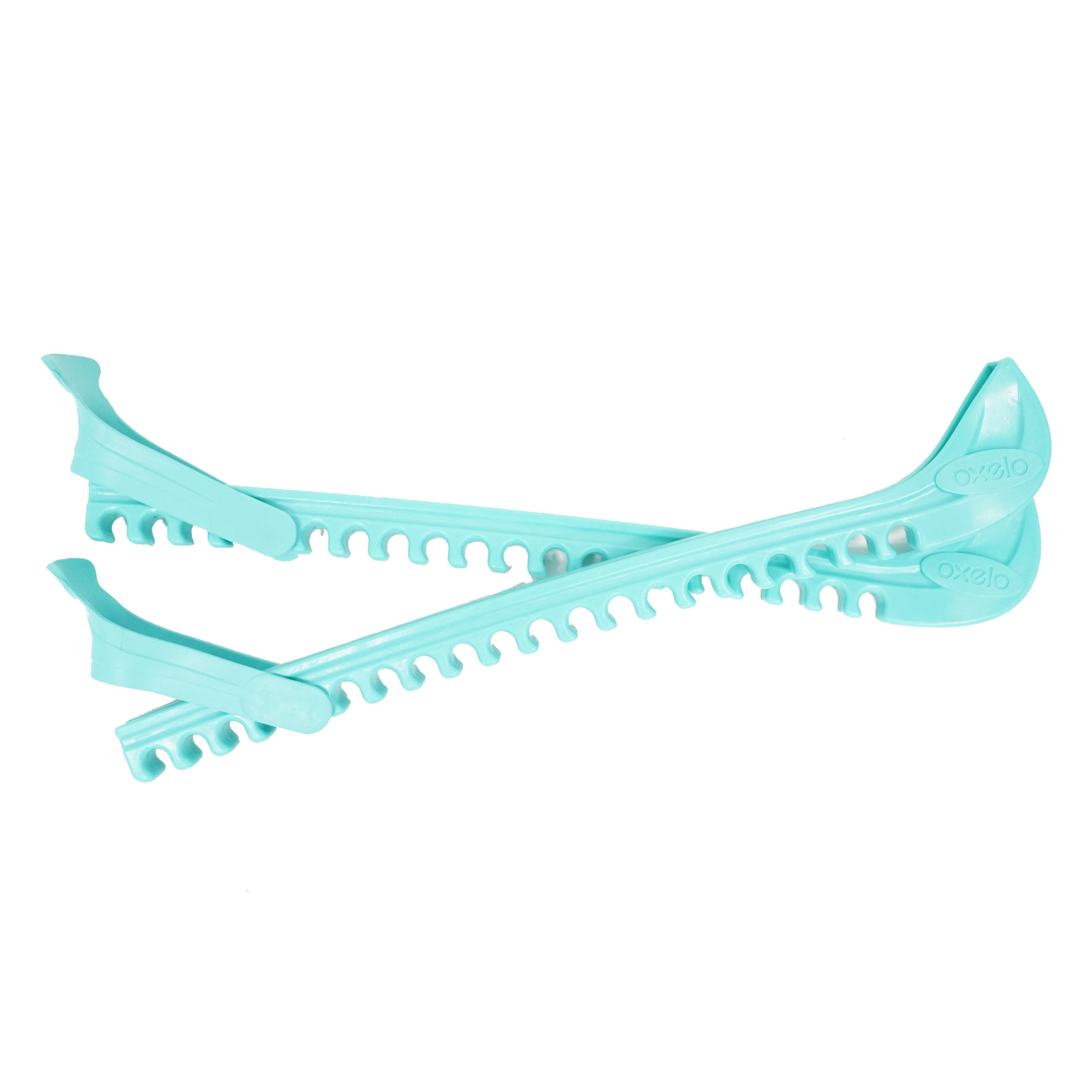 OXELO Tweedehands - Schaatsbeschermers Basic turquoise - ZEER GOED