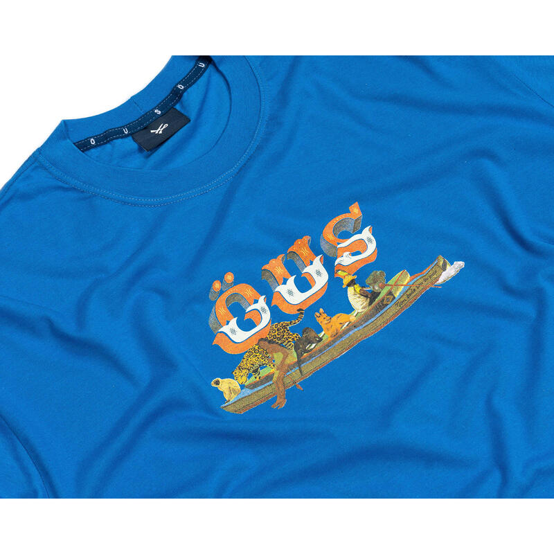 T-Shirt Bio Öus manches courtes EXODE ROYALE BLUE