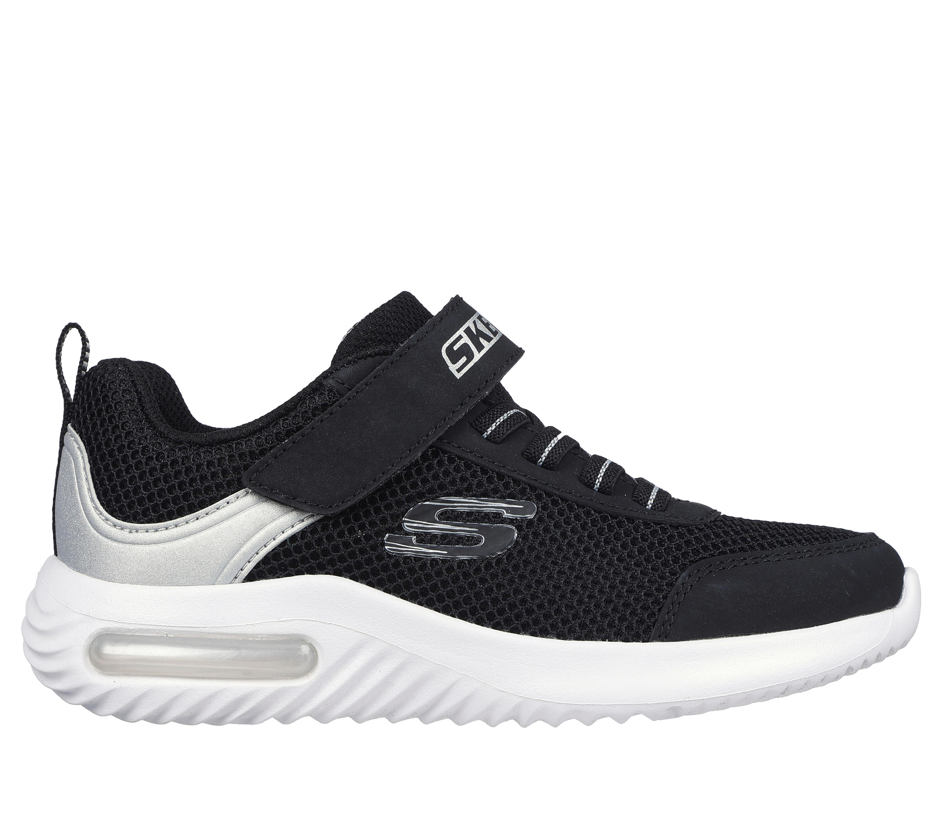 SKECHERS Enfants BOUNDER-TECH Sneakers Noir / Noir / Argentin 5/5