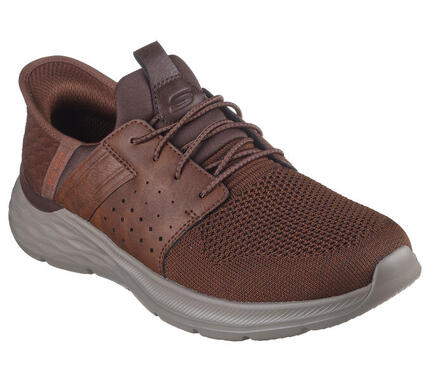 SKECHERS Homme GARNER NEWICK À enfiler Brun Brun foncé
