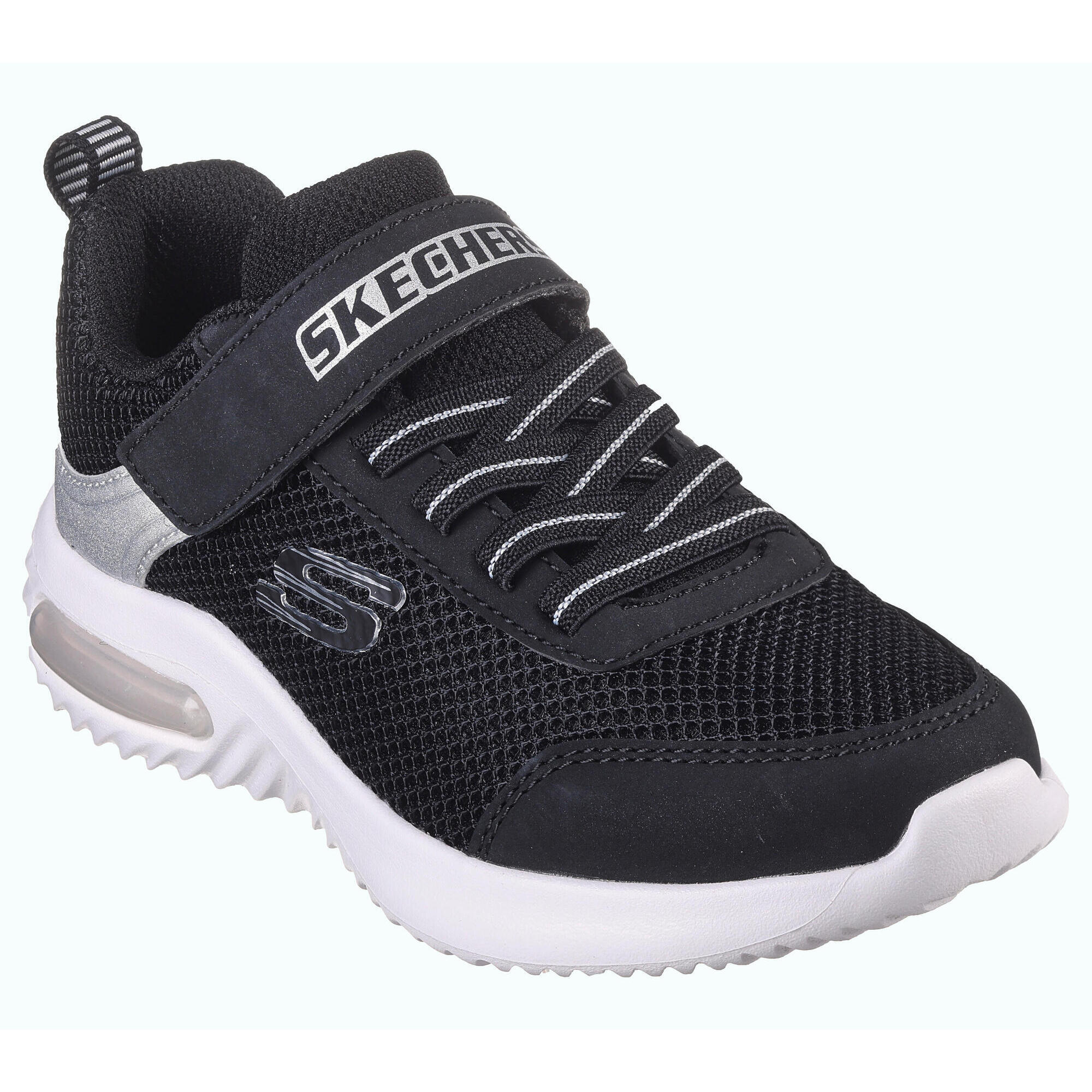 Skechers - Skechers Enfants Bounder-tech Sneakers Noir / Noir / Argentin - Baskets - Gris|noir - 28 - Decathlon