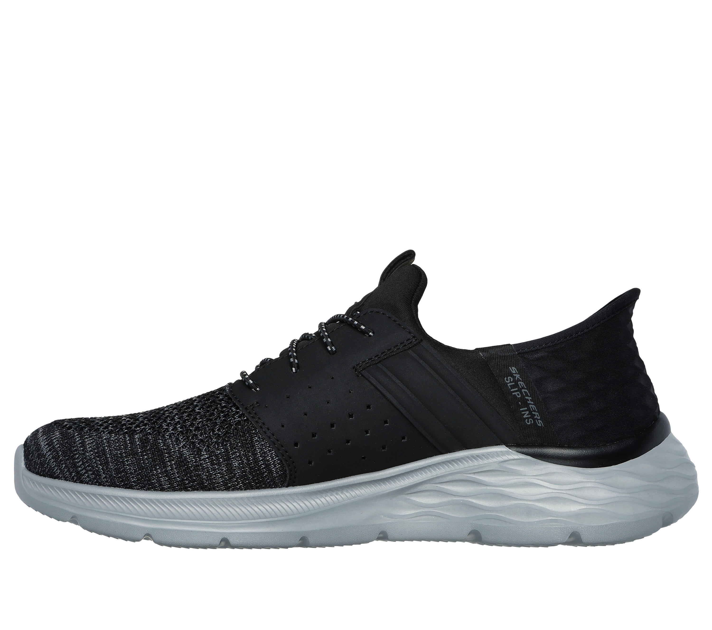 Skechers Herren GARNER - Newick Sneakers Slip ins Vegan 210803 BLK schwarz 4/7