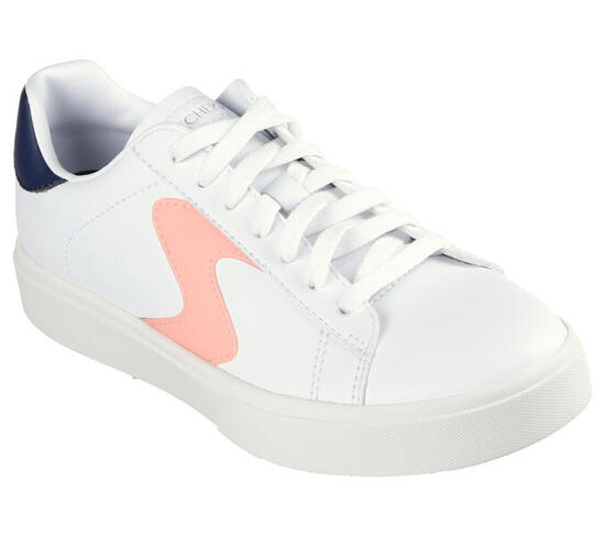 SKECHERS Femme EDEN LX TOP GRADE Sneakers Noir / Blanc / Bleu marine / Rose vif