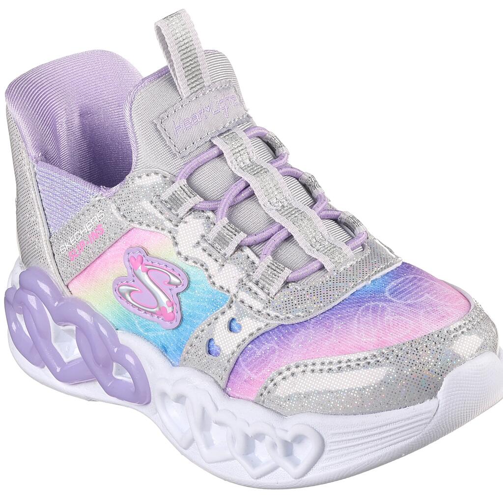 Kids INFINITE HEART LIGHTS ETERNAL SHIMMER Sneakers Silver/Multicolor