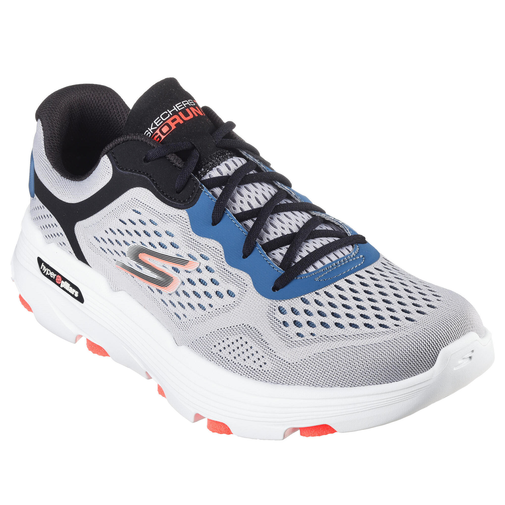 SKECHERS Men's GO RUN 7.0 Racing sports shoes Grey / Multicolor