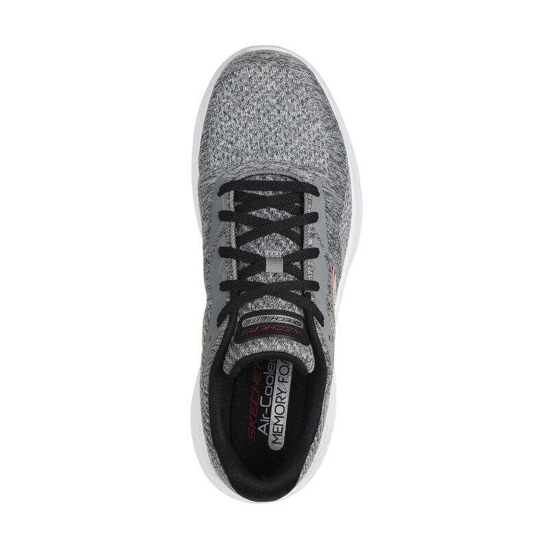 SKECHERS Homme SKECH-LITE PRO FAREGROVE Sneakers Gris / Rouge