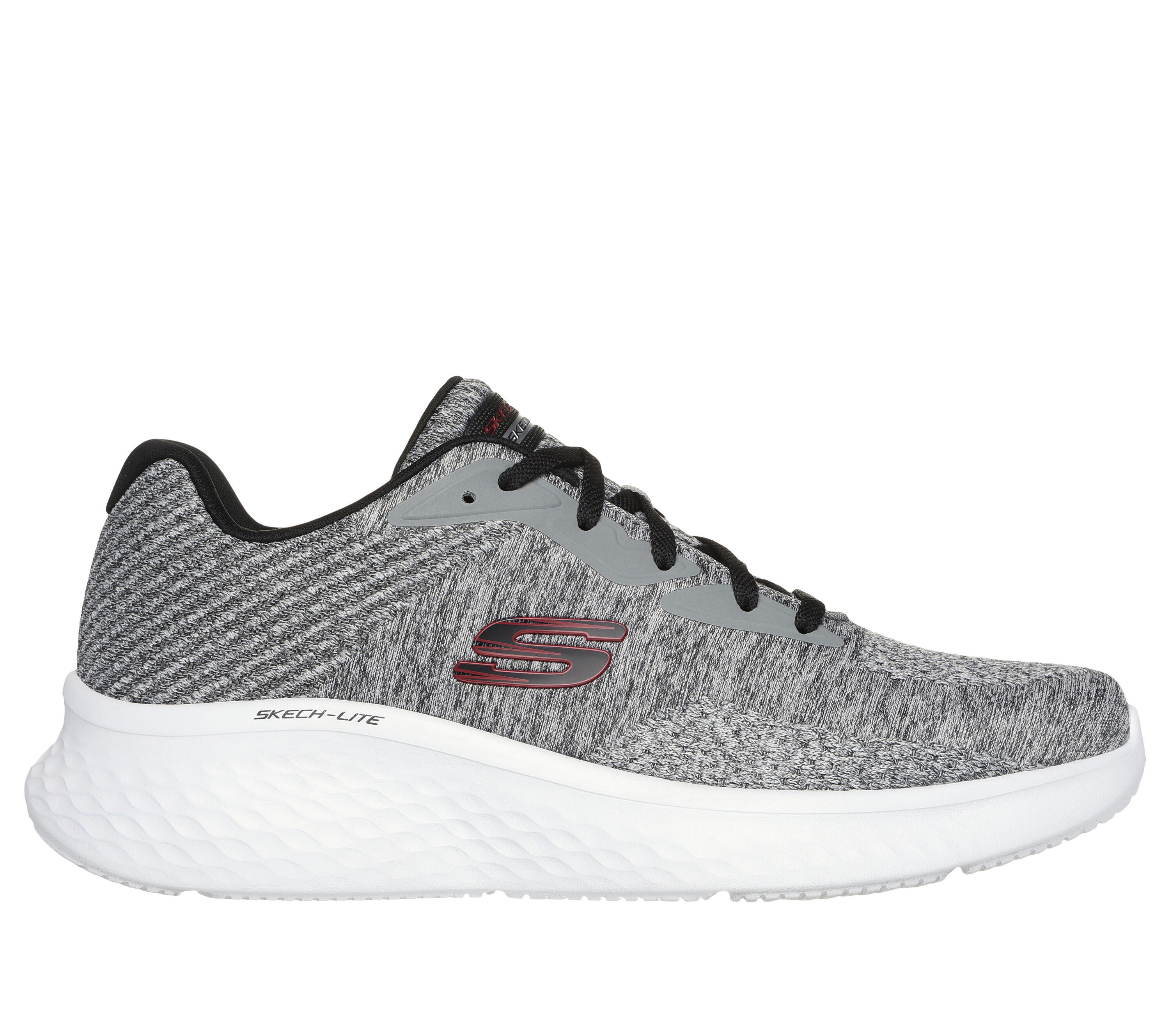 SKECHERS Homme SKECH-LITE PRO FAREGROVE Sneakers Gris / Rouge 5/5
